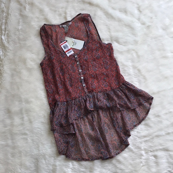 American Rag Tops - XX SOLDXX NWT American Rag Hi Low Floral Tank Top